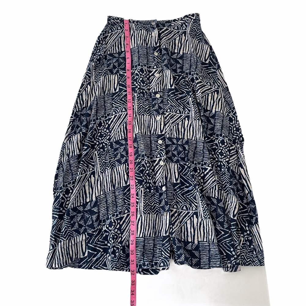 Patterned midi skirt